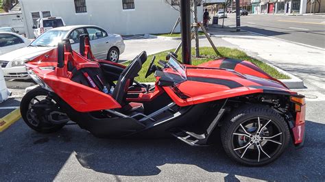 There is another type of trike on the road, engineered in a very complex way. Polaris Slingshot three wheel motorcycle/sports car ...