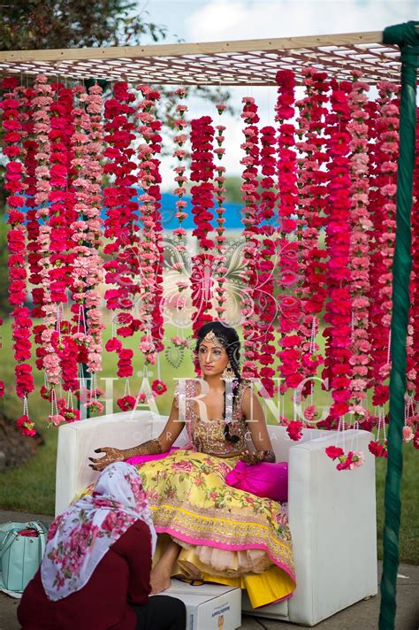 Simple Mehndi Wedding Decoration Neha Indian Wedding Photographers