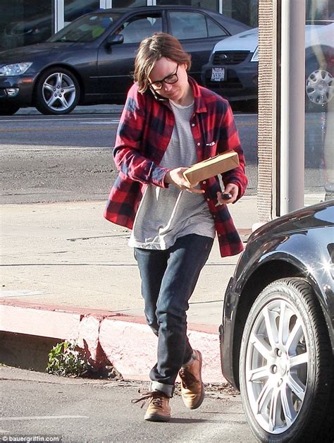 Ellen Page Shows Off Her Shorter Hair Style During Lunch Run Daily
