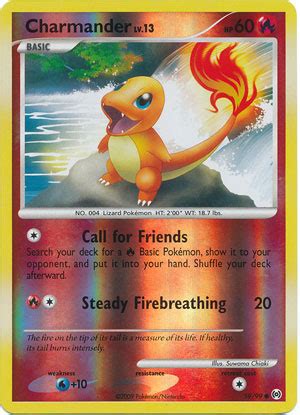 Pokemons card binder with sleeves,400 sheet card binder book compatible with pokemons trading cards,charmander pokemons card holder book set gifts for boys or girls 5.0 out of 5 stars 4 $22.99 $ 22. Charmander - 59/99 - Common - Reverse Holo - Pokemon Singles » Arceus - Collector's Cache
