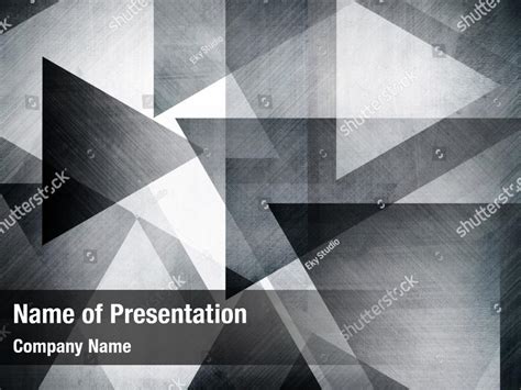 Black Triangle Pattern Powerpoint Template Black Triangle Pattern