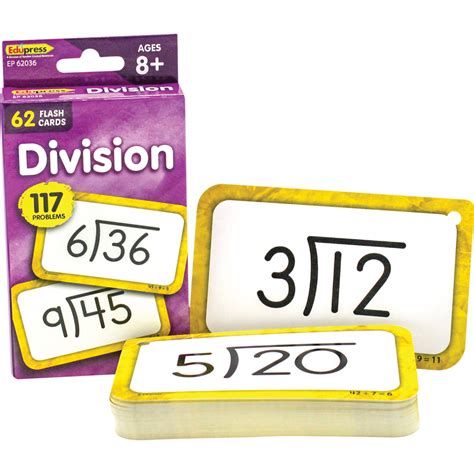 Division Flash Cards Tcr62036 Teacher Created Resources