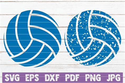 Distressed Volleyball Cut Files Graphic By Mintymarshmallows · Creative