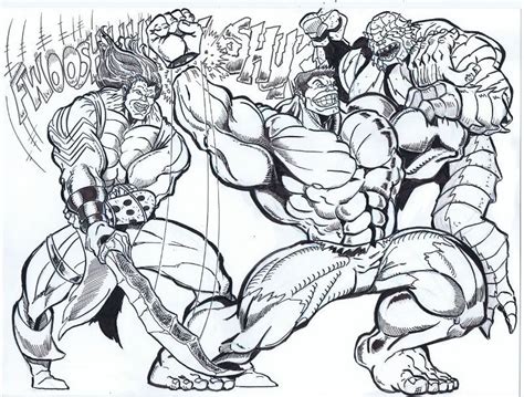 Hulk Y Sus Villanos Para Colorear Clip Art Library