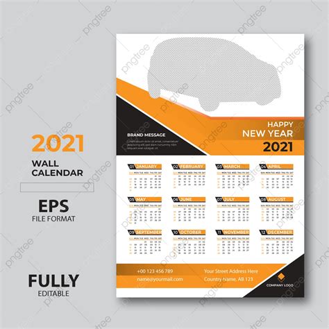 Wall Calendar Template Design Premium Vector Template Download On Pngtree