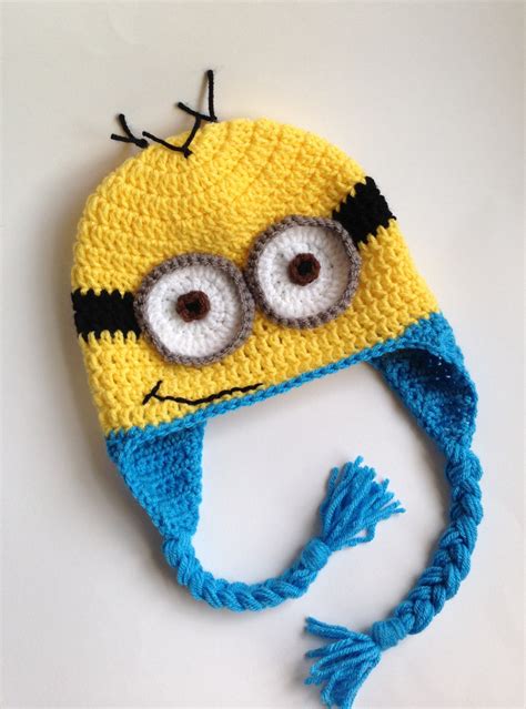 Minion Hat Crochet Hat Minion Crochet Minion Hat Hat Character Hat