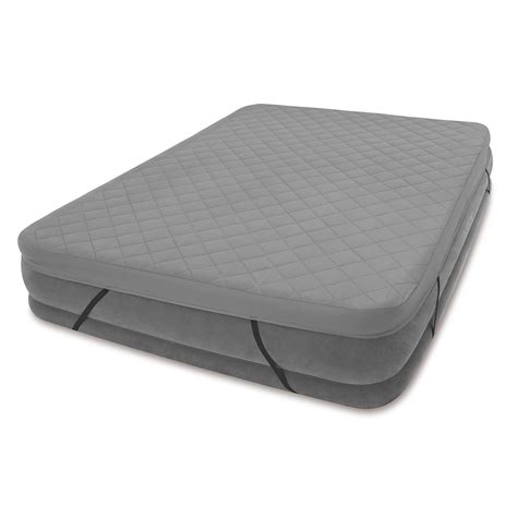 This air mattress has a plush, flocked top that helps keep your sheets in place. Intex Queen Quilted Airbed Cover for Air Mattress up to 22 ...