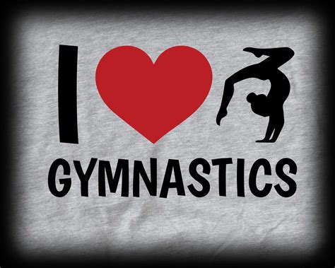 Gymnastic Svg I Love Gymnastic Svg Tumbling Svg Sports Svg Etsy