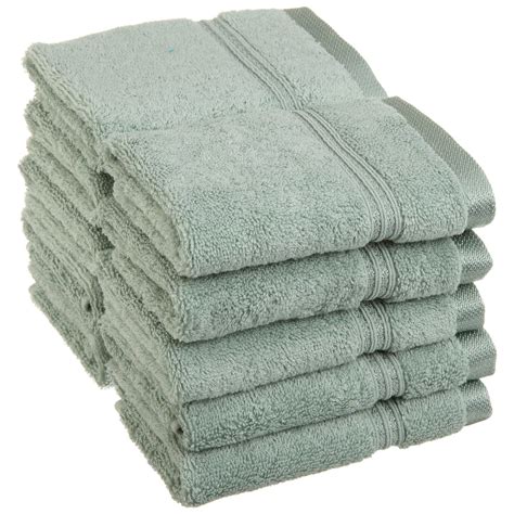 Impressions Derry Solid Egyptian Cotton 10 Piece Face Towel Set