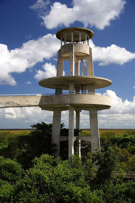 Observation Tower In Shark Valley Everglades National Park
