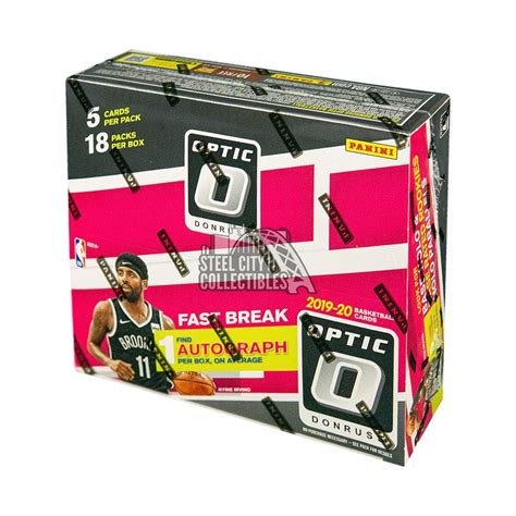 2019 20 Panini Donruss Optic Basketball Fast Break Edition Box Steel