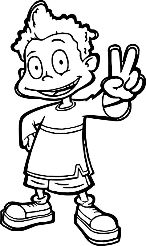 Nice Dil Rugrats All Grown Up Coloring Page Fish Coloring Page