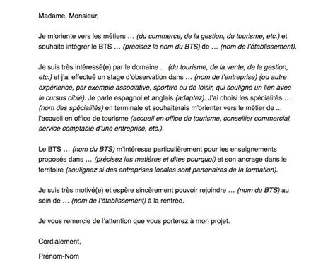 Lettre De Motivation Parcoursup Bts Mco Communauté MCMS