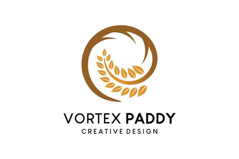 Paddy Logo Design With Creative Concept Paddy Vector Illustration