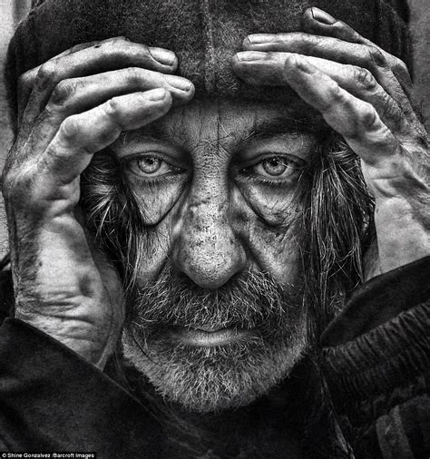 London S Homeless Photographed In Haunting Portraits By Shine Gonzalvez