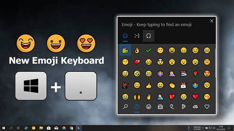 Windows 10 New Emoji Keyboard With Kaomojis And Symbols 😍 © Youtube