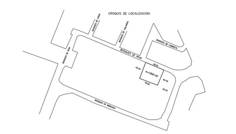 Location Map Of House Plot Area Simple Design Drawing Cadbull