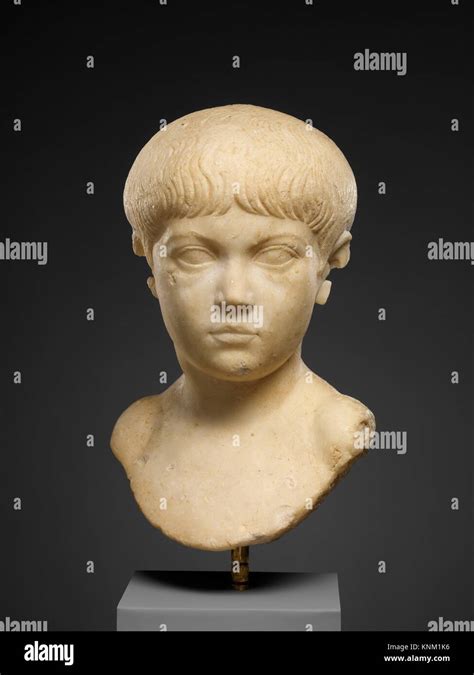 Marble Portrait Bust Of A Boy Period Early Imperial Julio Claudian