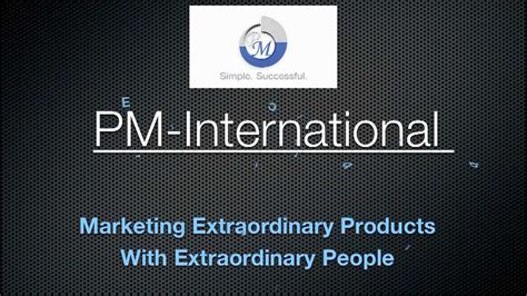 The day is split into: PM-International Business Presentation english - YouTube