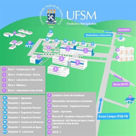 Mapa do Campus é desenvolvido para localizar a Comunidade Acadêmica