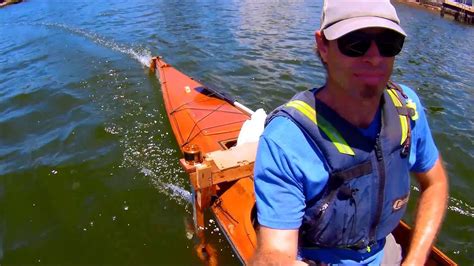 Solar Kayak 20 Top Speed With Brushless Motor Youtube