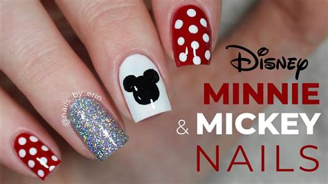 Minnie Mouse Inspired Nails