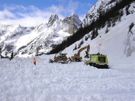 Snow Being Cleared Off North Cascades Highway The Spokesman Review