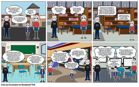 Comic De Comunicación Oral Y Escrita Storyboard