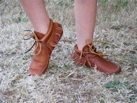 Leather Boots And Moccasins Handmade Buckskin Moccasin Leather Etsy