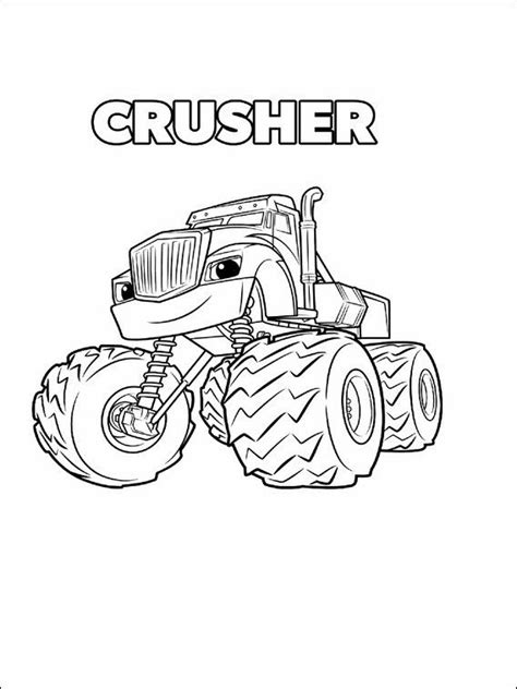 blaze   monster machines printable coloring book  monster truck coloring pages kids