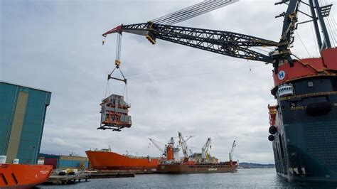In April 2020 The Worlds Largest Crane Heavy Lift Vessel Sleipnir