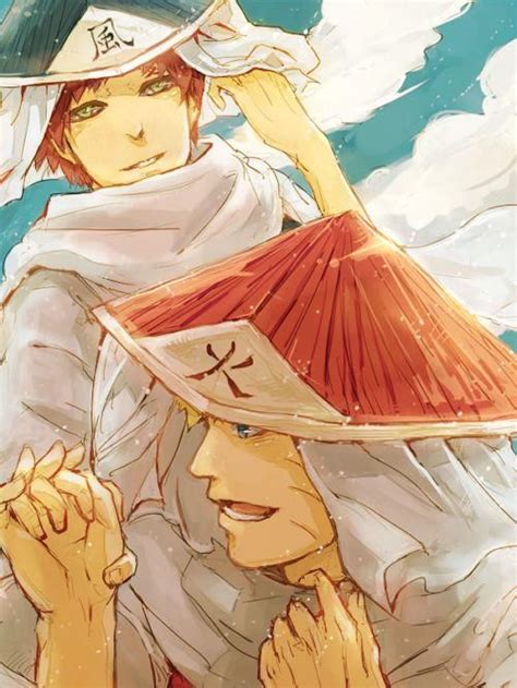 Gaara And Naruto Hokage Kazekage Sasuke Anime Naruto Naruto Fan Art