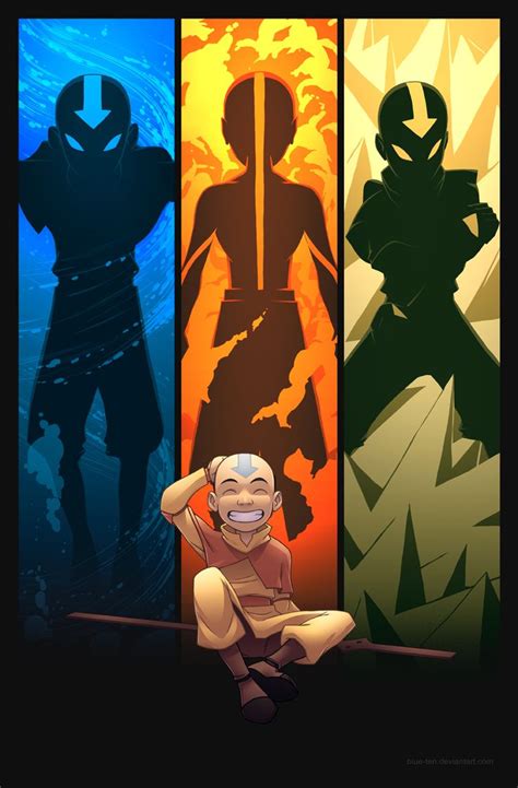 Avatar Aang Poster From Everblue Store Avatar Aang Avatar La