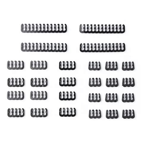 24pcs Pc Cable Comb Clamp Organizer 6pin 8pin 24pin For 30 36mm