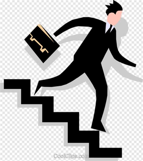 Stair Man Going Down Stairs Royalty Free Vector Clip Art Hd Png