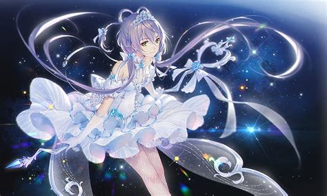 Luo Tianyi Vocaloid Girl Tidsean Anime Manga White Blue Hd