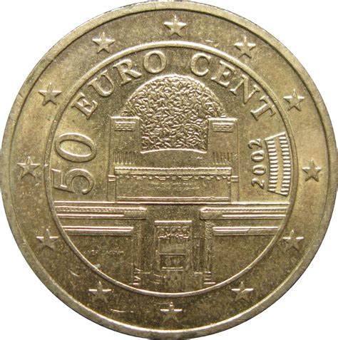 50 euro cents would be 65.01 dollars in american currency. 50 Euro Cent (1st map) - Austria - Numista