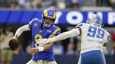 Rams 28 19 Lions Matthew Stafford Throws 3 Touchdowns Passes Rams