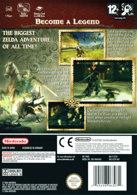 The Legend Of Zelda Twilight Princess 2006 Box Cover Art Mobygames