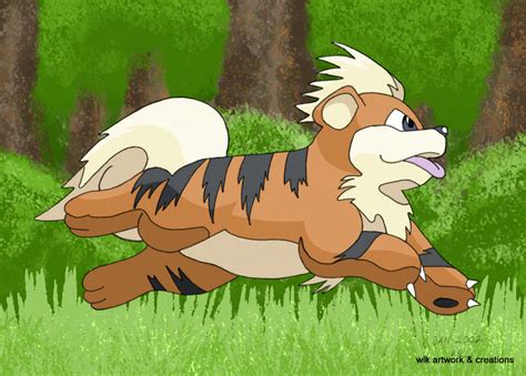 Growlithe In Color By Wlk Creations On Deviantart