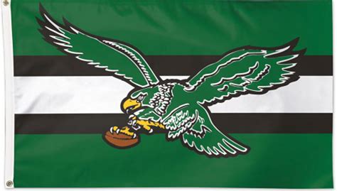 Philadelphia Eagles Retro Logo Grommet Flag Nfl Licensed Nfl Deluxe 3