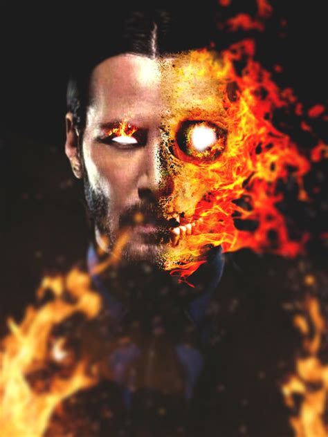 Keanu Reeves As Ghost Rider By Me Rmarvel