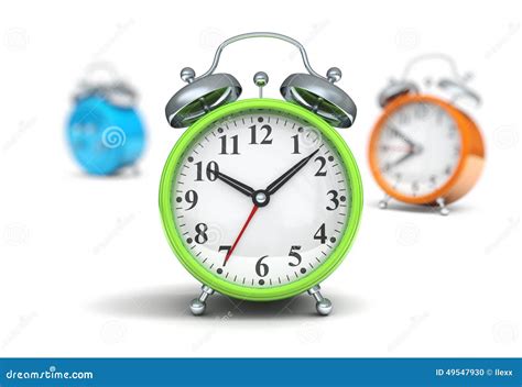 Green Alarm Clock Stock Illustration Illustration Of Group 49547930