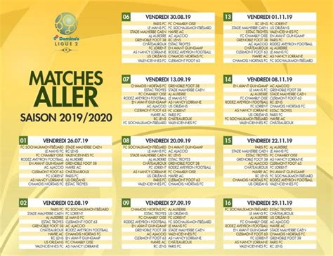 Calendrier républicain français), d'ailleurs dans l'ensemble appelé le calendrier révolutionnaire français (calendrier révolutionnaire français), était un calendrier fait et achevé pendant la révolution. Le calendrier complet de la saison 2019-2020 de Ligue 2 ...