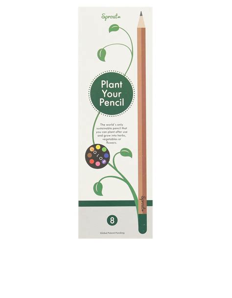 Sprout Plantable Color Pencils 8 Pack Pencils Pens And Pencils