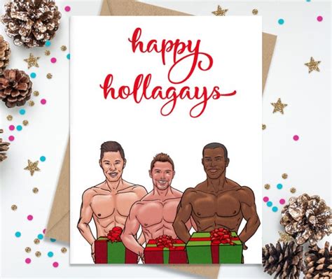 christmas card for him t for him gay christmas card card etsy