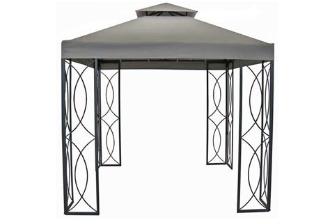 Push button height adjustment for ease of operation. High-Grade Replacement Canopy for 8x8 FT Garden Treasures ...
