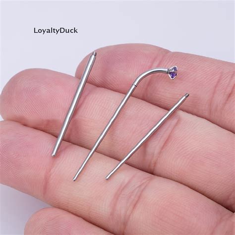 Loyaltyduck Surgical Steel Insertion Pin Taper Threaded Ear Lip Nose
