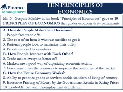 10 Principles Of Economics A Foundation For Understanding Economic