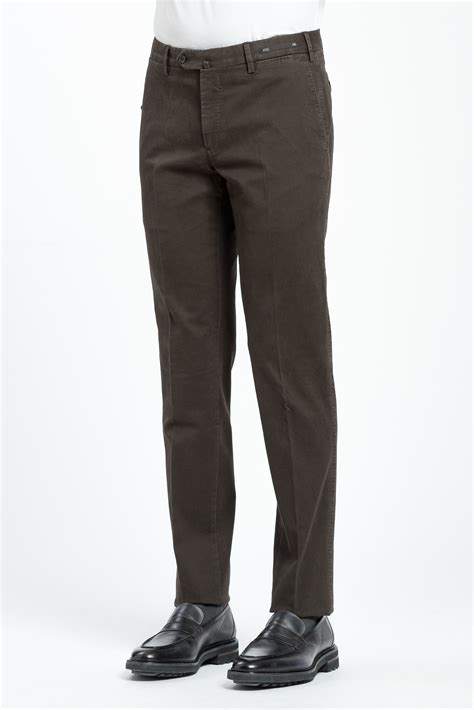 280 Pt01 Welton Academy Dark Brown Trousers Pants Winter Cotton Slim